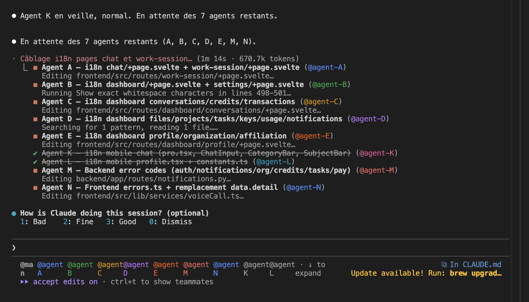 7 Agents Editing Code Simultaneously
