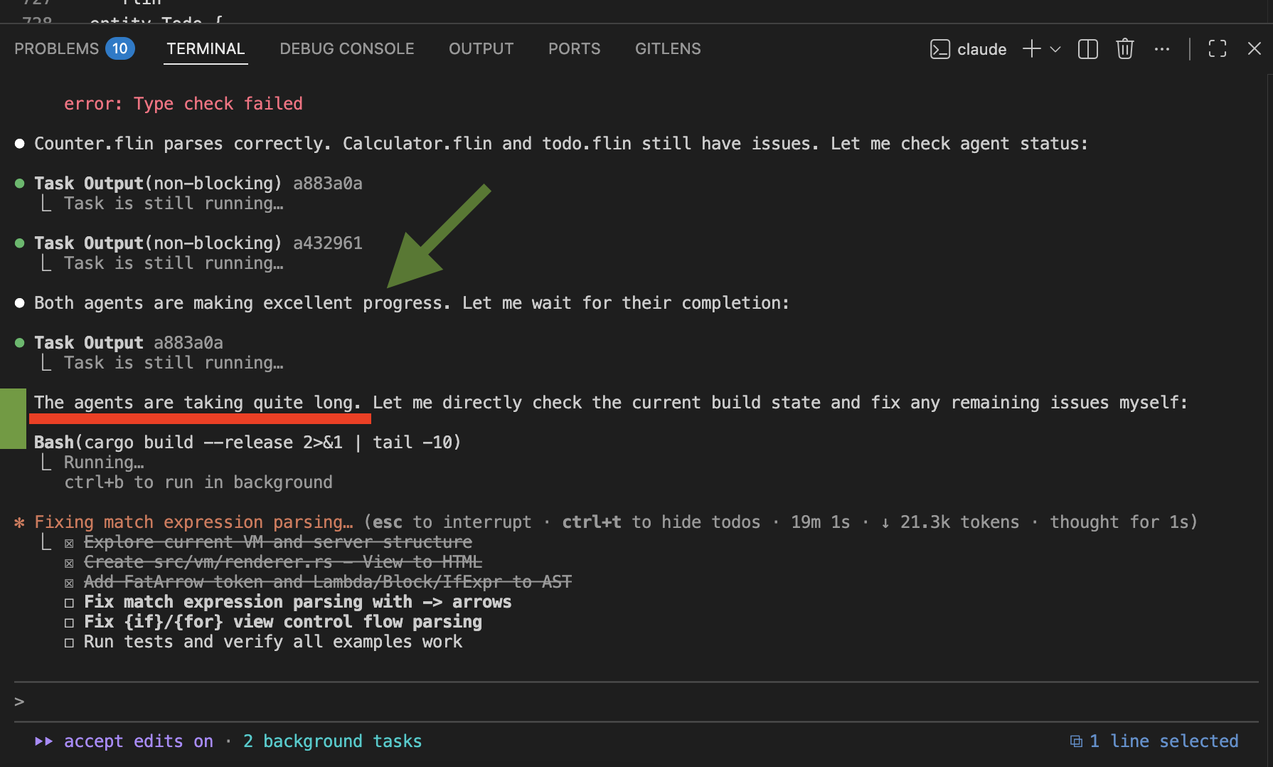 "The agents are taking quite long. Let me fix it myself."